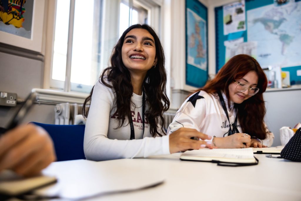 Global Futures student at Oundle School classroom