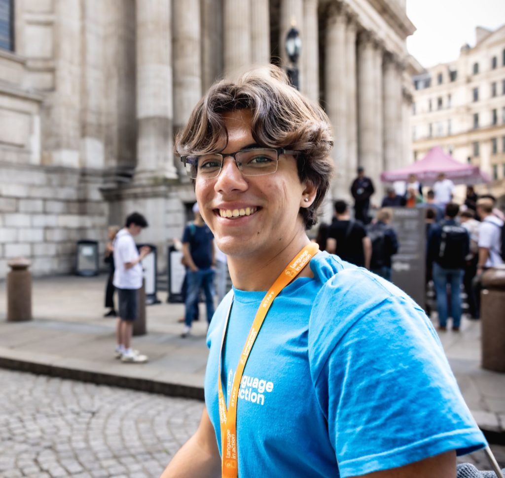 Language in Action staff member out in London
