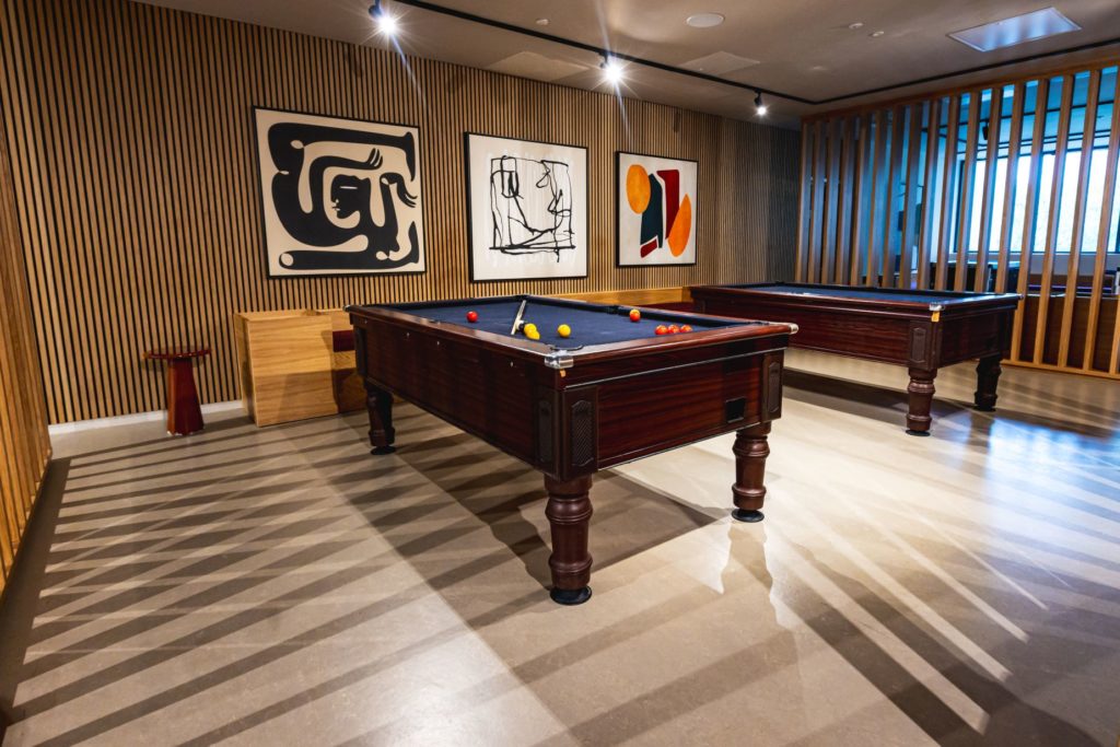 Pool table at unite students, Wembley