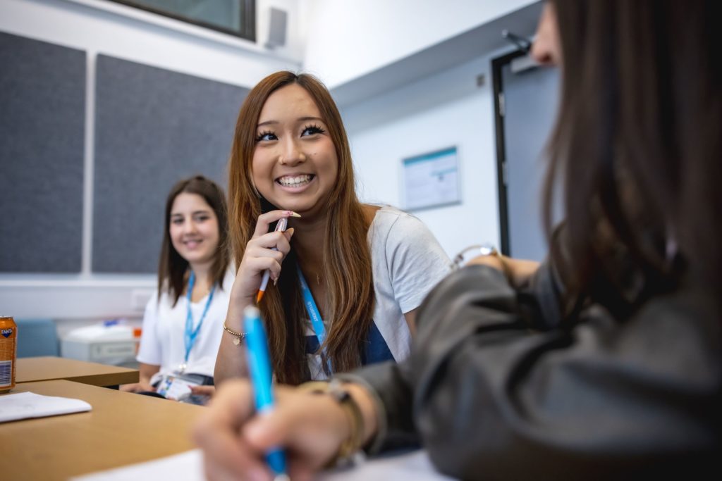 Students at Language in Action class