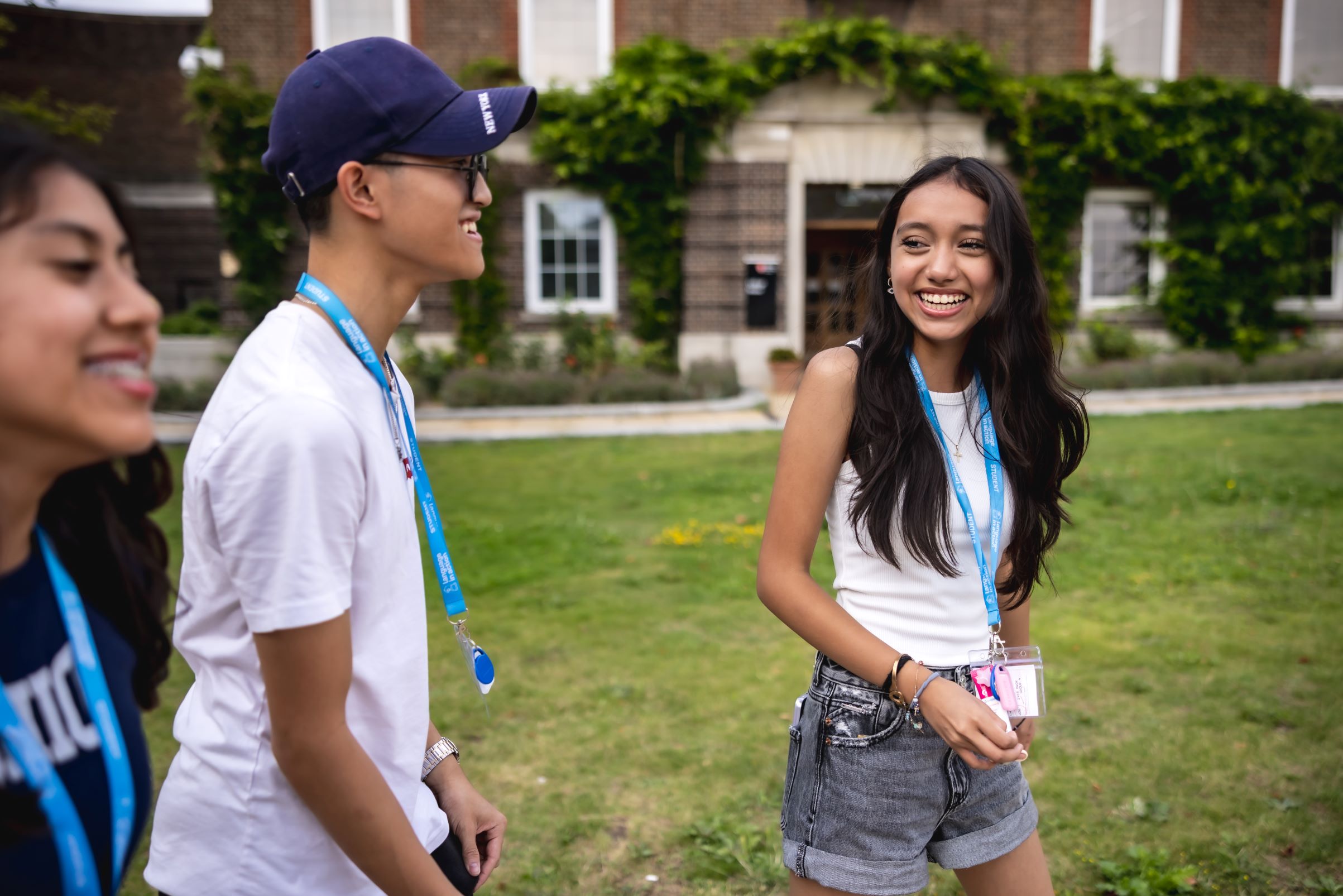 Students on campus at Middlesex University